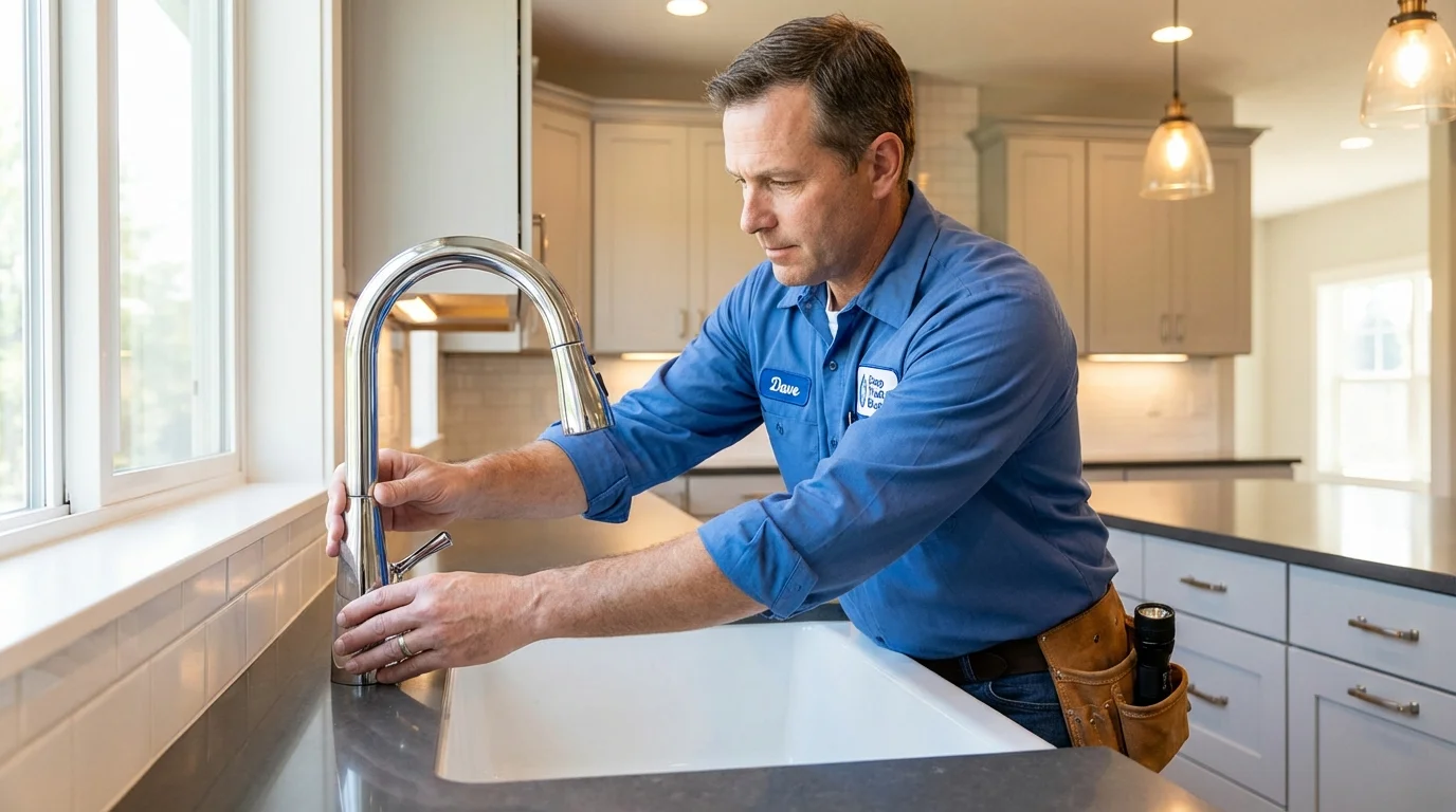 Kitchen faucet installation by Johns Plumbing LLC in Jasper